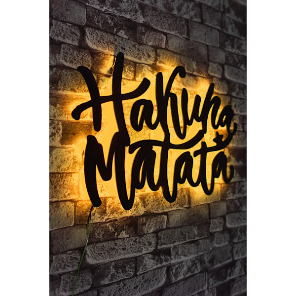 Dekorativ Led Belysning Hakuna Matata - Gul