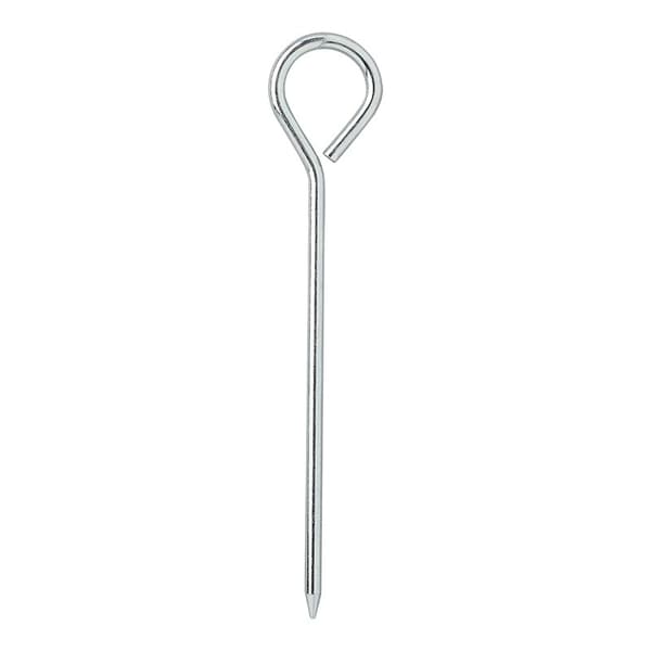 Teltpæl 19cm aluminium med øje 10 stk i polybag