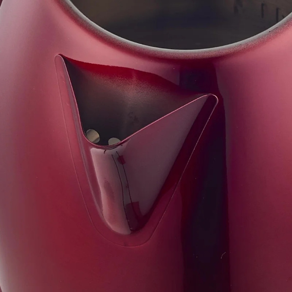 Herzberg HG-5011RED: 1,8L 1500W elkedel i rustfrit stål - rød