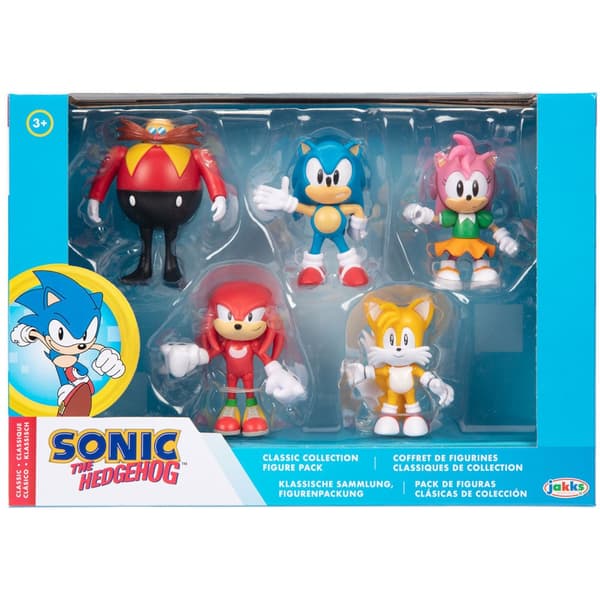 Sonic The Hedgehog pakkaus 5 hahmoa 6cm