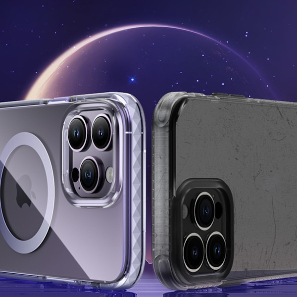 Magnetisk etui til iPhone 14 MagSafe PQY Ice Crystal Series grå