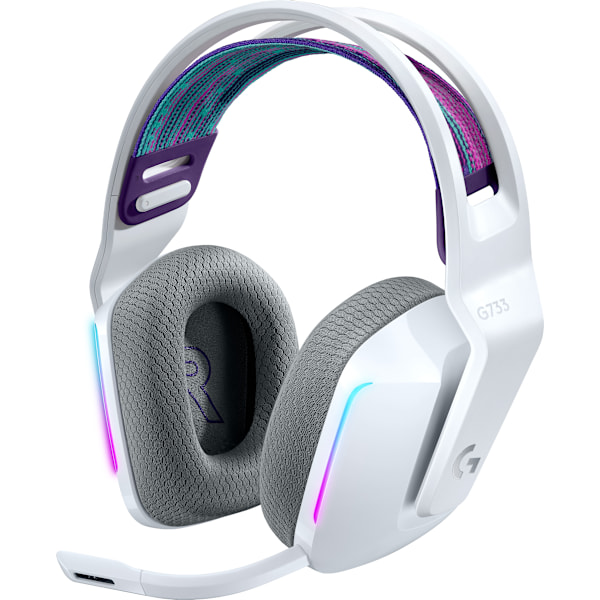 Logitech G733 Lightspeed - langattomat pelikuulokkeet, valkoinen