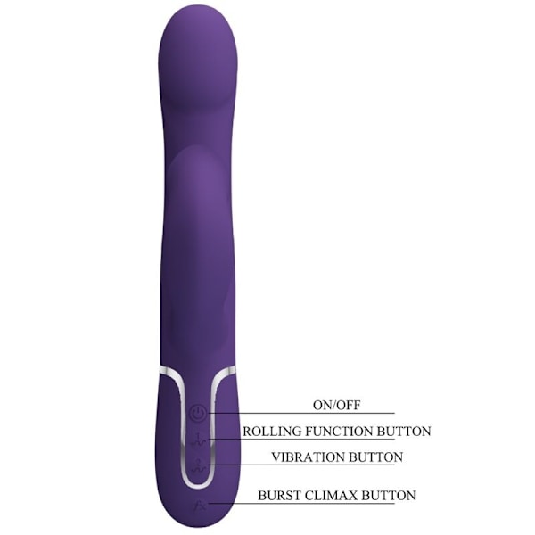 Pretty Love - Zalin Rabbit Vibrator Pearls 4 i 1 lilla