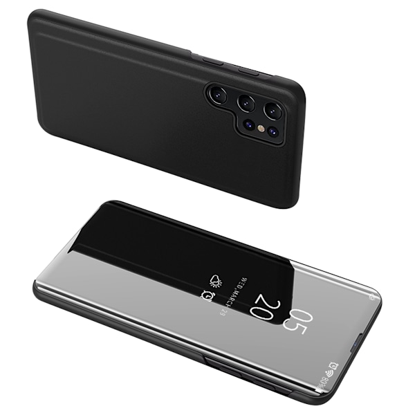 Cover til Samsung S24 med flap Clear View Case, sort