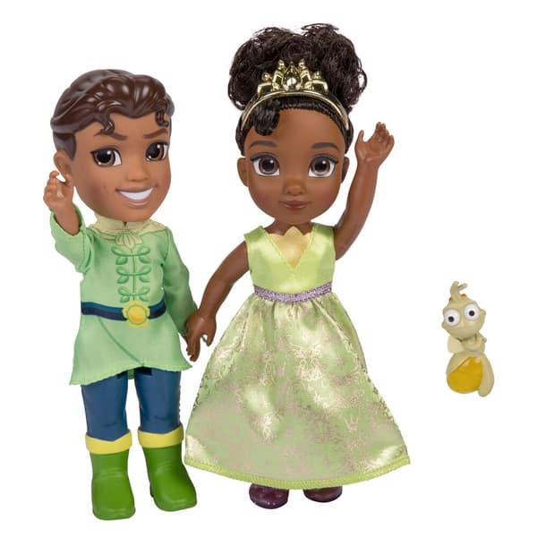 Prinsessa ja sammakko Tiana ja Naveen nuket, 15cm setti
