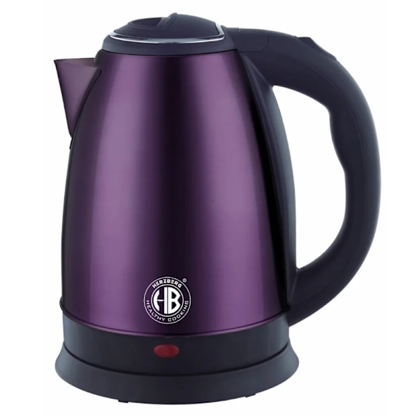 Herzberg HG-5011PUR: 1,8L 1500W elkedel i rustfrit stål - lilla