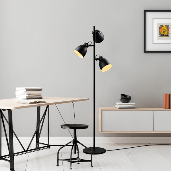 Gulvlampe Spotkafasi 13785 - Sort