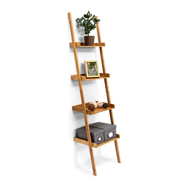 Stegehylla bambu 4 hyllor