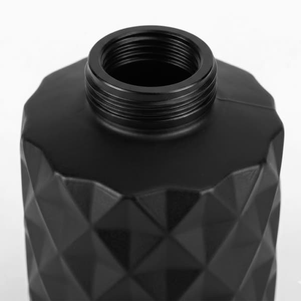 Sæbedispensere i glas, 2-pakning 350 ml, sort rustfri pumpe