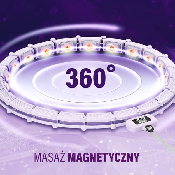 Magnetisk viktad Hula-båge med disk, violett