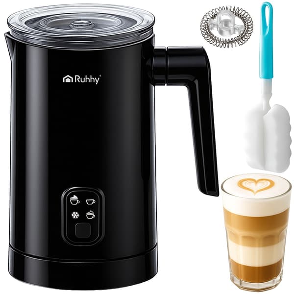 Elektrisk mælkeskummer, sort, 400W, 160ml/350ml kapacitet