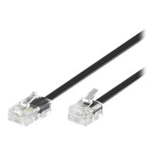 MicroConnect Modular - Nätverkskabel - RJ-11 (hane) till RJ-45 (hane) - 10 m - svart