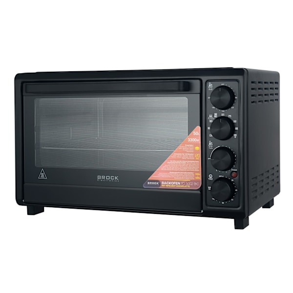 Ugn med kokplatta TO 5002 BKI 50L, 1800W