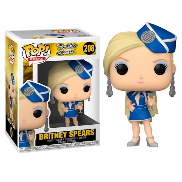 POP-figur Britney Spears Stewardesse