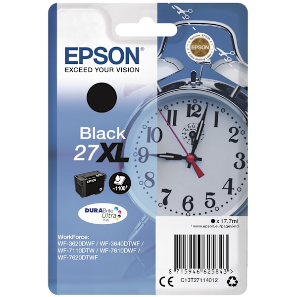 Epson 27XL - blækpatron, sort