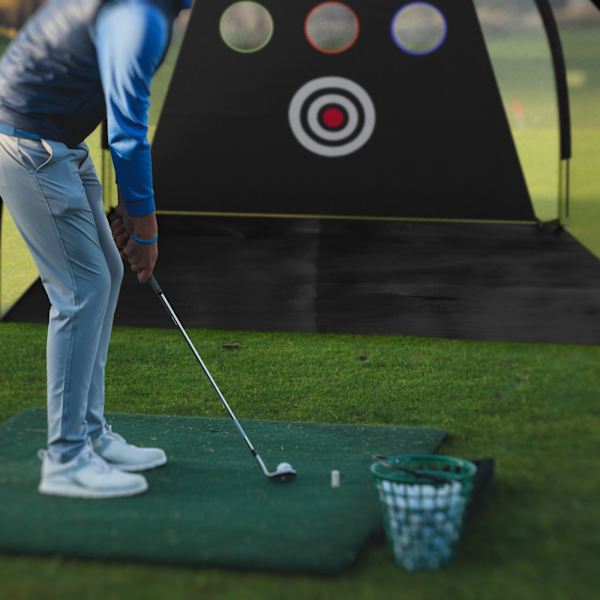 Sort træningsnet til golf