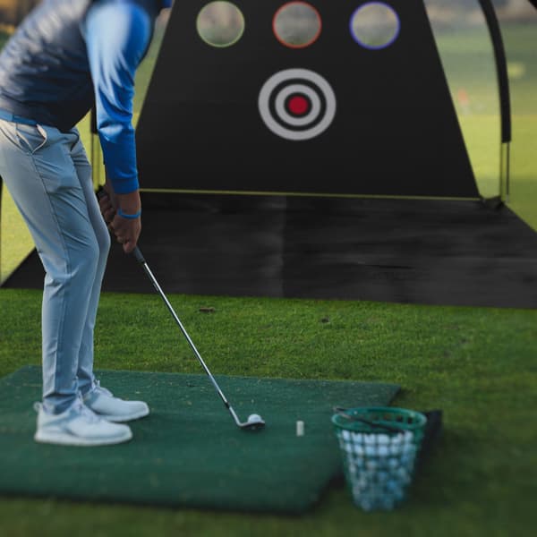 Svart träningsnät för golf
