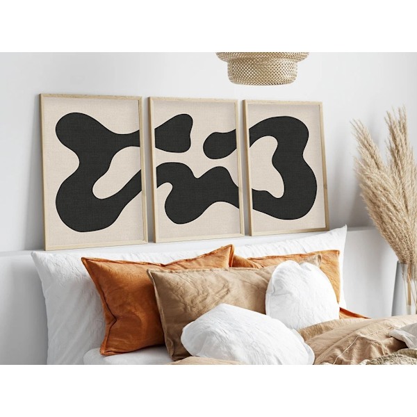Koristekehystetty MDF-maalaus (3 kpl) Huhu199 - 50 x 70