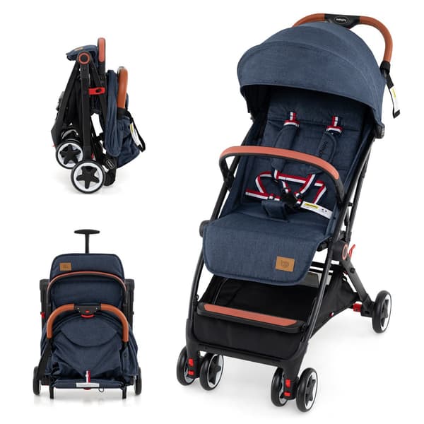 Barnevogn med kaleche, 95–175 cm, hurtig foldning