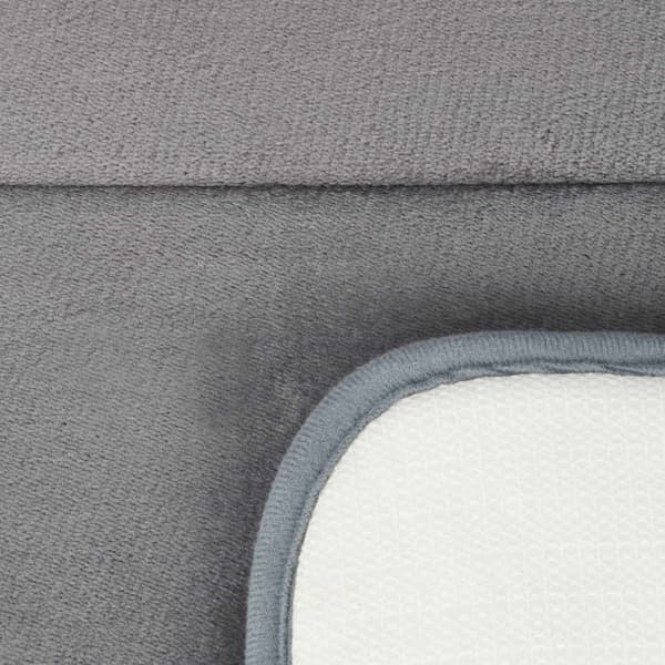 Grå Memory Foam Bademåtte