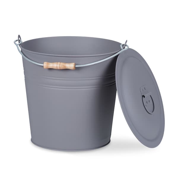Askfat med lock 12 l