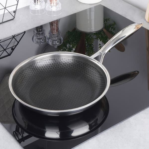 Non-stick stekpanna i rostfritt stål, diskmaskinssäker