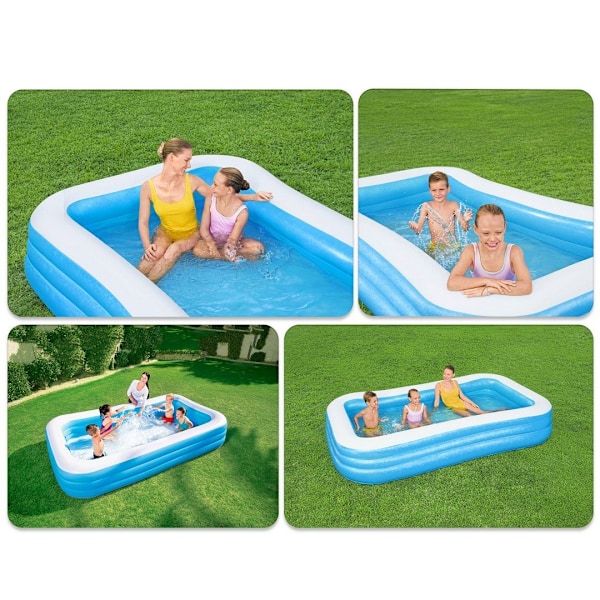 Familie oppustelig pool 305 x 183 x 56 cm 2-i-1 Bestway 54009