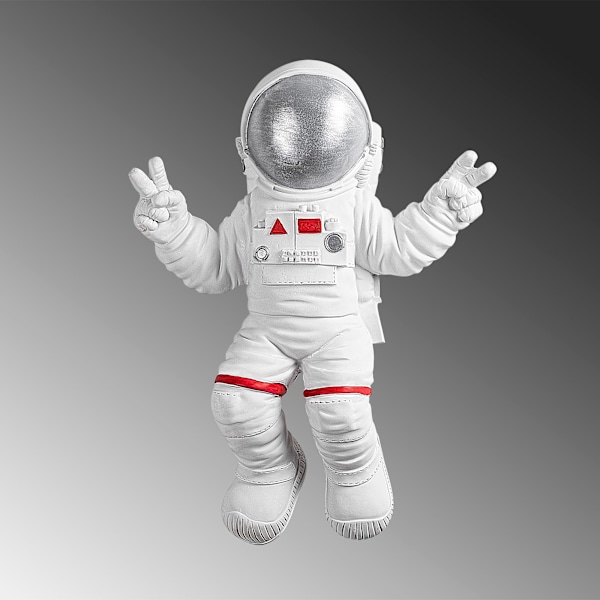 Dekorativt väggtillbehör fredsskylt Astronaut - 2