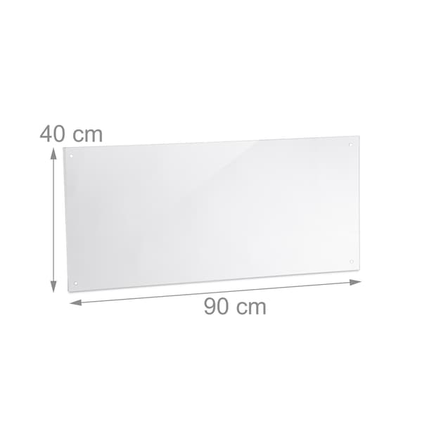 Stænkskærm til køkken 90 cm
