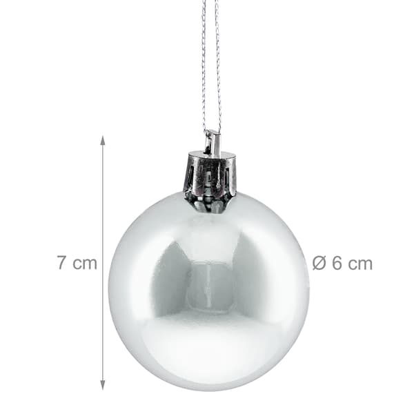 Julgranskulor Set, 50 glänsande prydnader