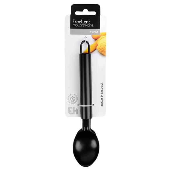 Isske af sort stål, 19 cm