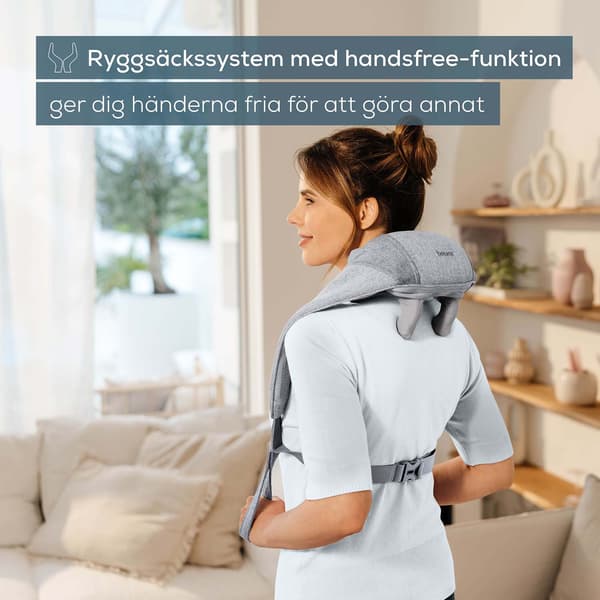 Batteridriven nackmassageapparat, bärbar, sladdlös