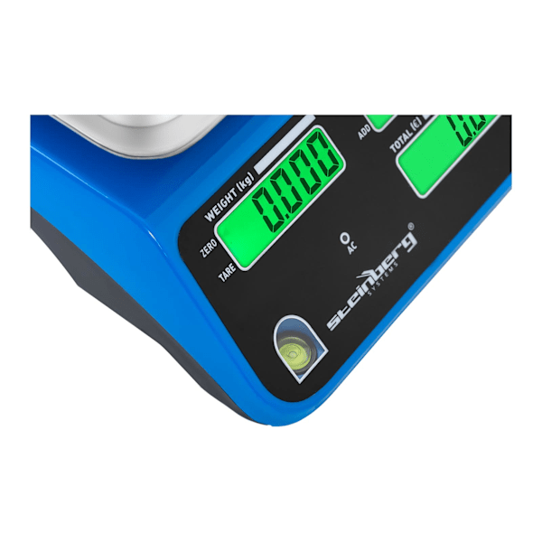 LCD checkskala 34 x 24 cm 40 kg / 2 g blå