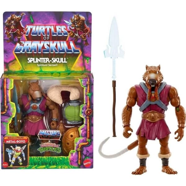 Turtles of Grayskull Splinter-Skull figur, 14 cm samleobjekt