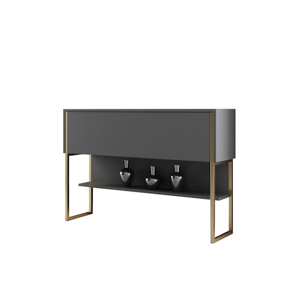 Kommode Luxe - guld, antracit
