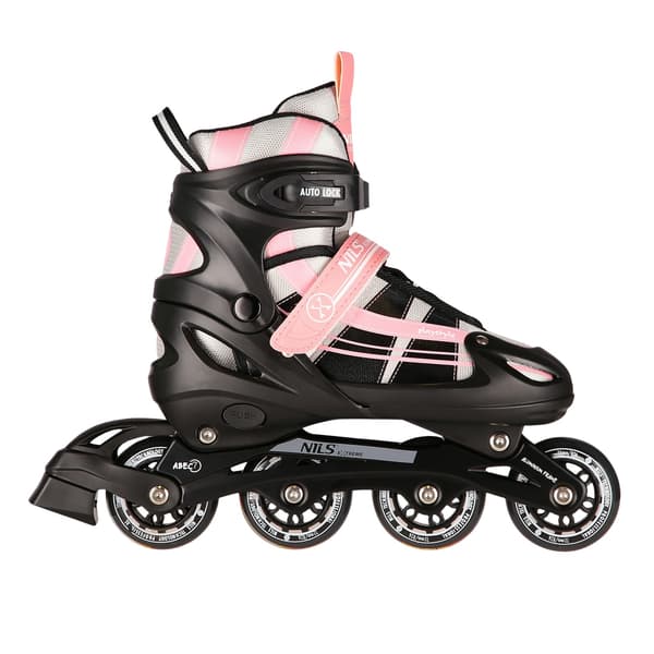 2-i-1 Pink-White Inline & skøjter, størrelse M (35-38)