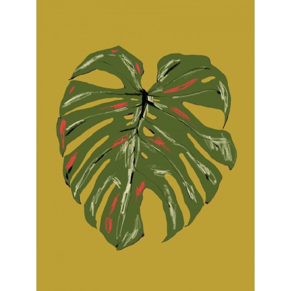 Monstera Leaf Green - 21x30 cm