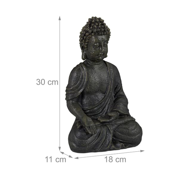 Siddende Buddha figur 30 cm