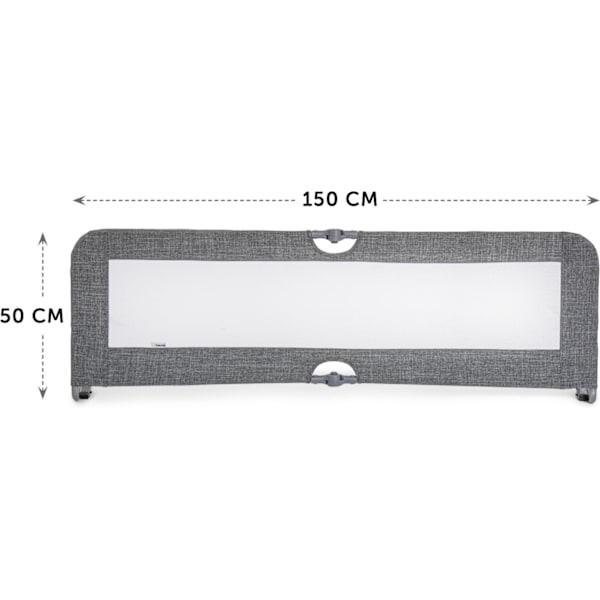 Hauck Sleep'n Safe Plus XL - säkerhetskant, Melange Grey
