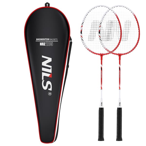Badmintonset med aluminiumracketar och lock
