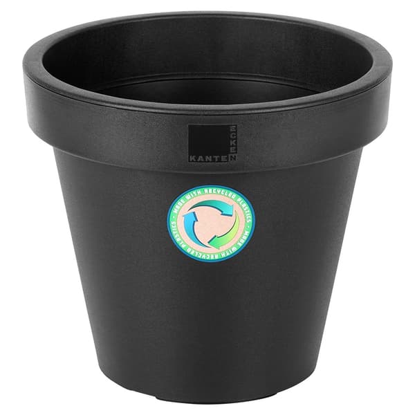 Havekrukke i plast sort rund 29 cm