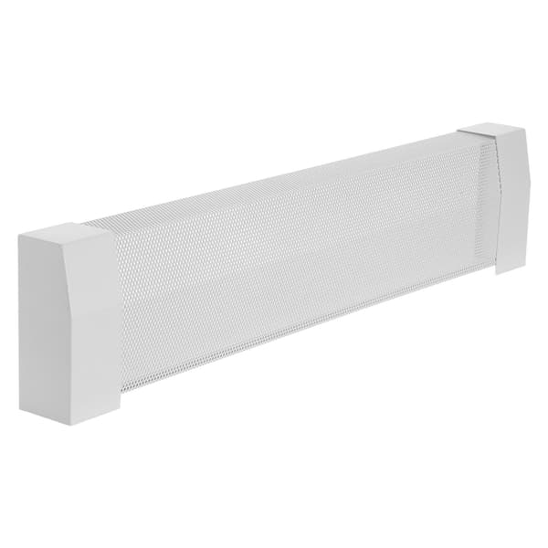 Udskiftning af dæksel til fodpanelvarmer, 90 cm stål, hvid
