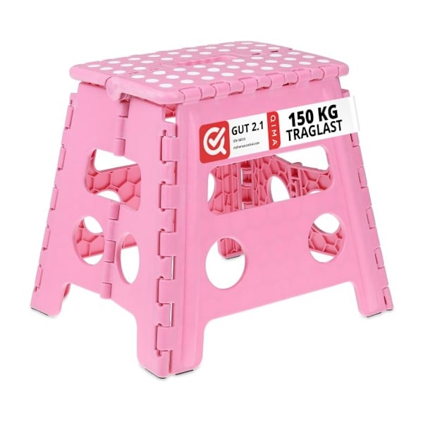 Kokoontaittuva jakkara L pinkki