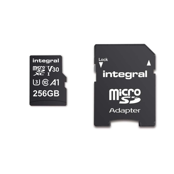 256 GB højhastigheds microSDHC/XC V30 UHS-I U3 hukommelseskort