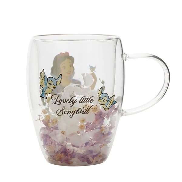 Disney Snehvide blomsterdekoreret glaskrus