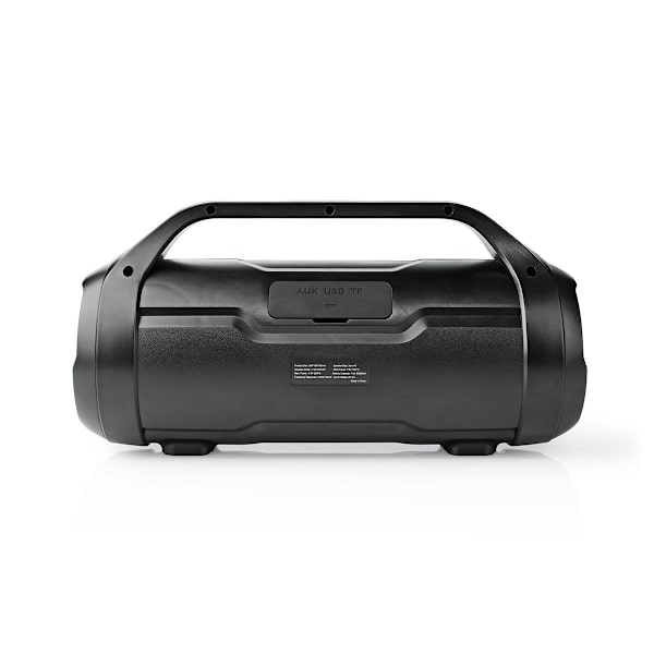 Bluetooth® Party Boombox | 6 tuntia | 2.0 | 120 W | Median toisto: AUX / Micro SD / USB | IPX5 | Linkitettävä | Kantokahva | Juhlavalot | Musta