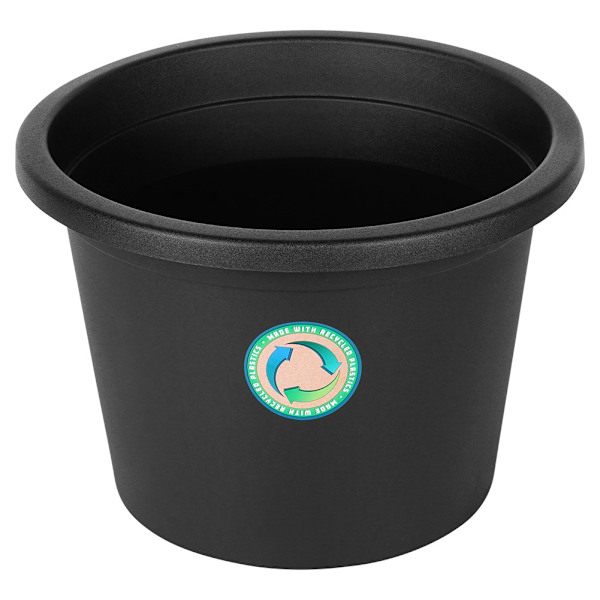 Havekrukke i plast sort rund 34 cm