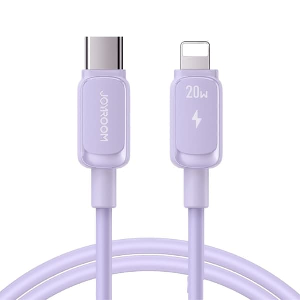 Joyroom USB-C - Lightning Fast -latauskaapeli, 20 W, 1,2 m - violetti
