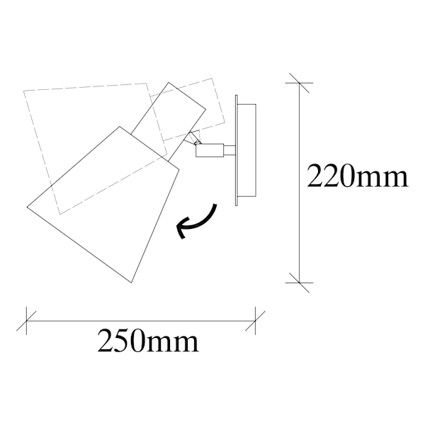 Vägglampa Kem - 6346
