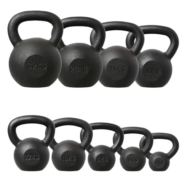 Gjutjärn Kettlebell, 4 kg Vikt